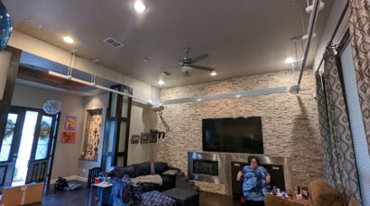ceiling lift installed in CO home by Lifeway Mobility