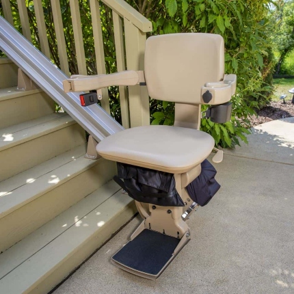 Bruno Elite outdoor stair lift in MA from Lifeway Mobility