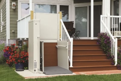 wheelchair platform lift installed in Indiana by Lifeway Mobility Indianapolis