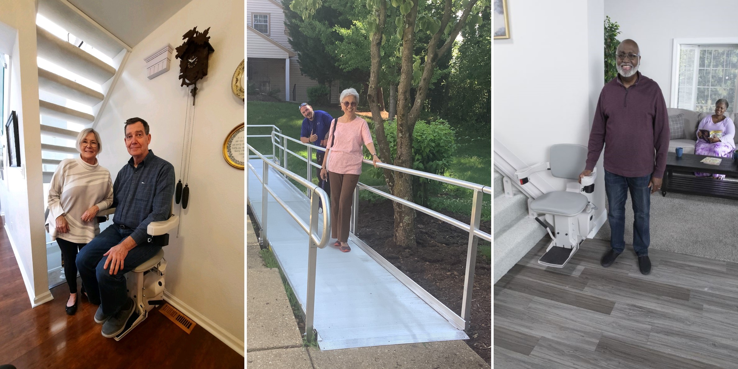 Happy Lifeway Mobility stairlift customers