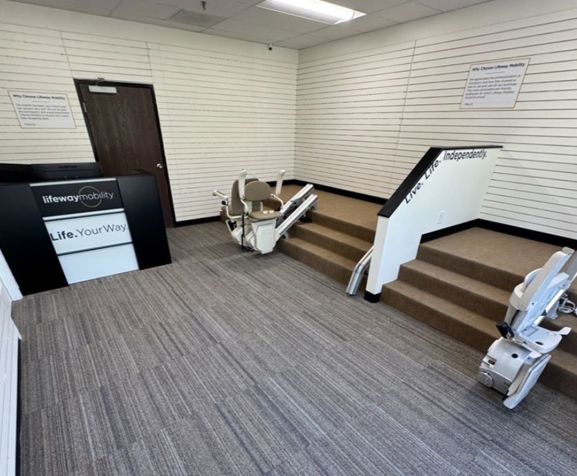 stairlifts to demo in Lifeway Mobility Sacramento showroom