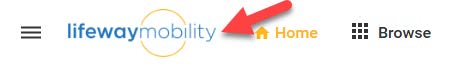 how to get back to the Lifeway Mobility VGM home page screenshot