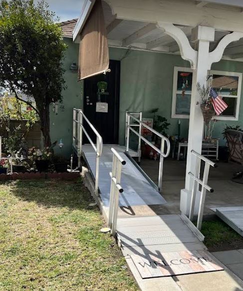 aluminum wheelchair ramp review photo from Lifeway Mobility customer in CA