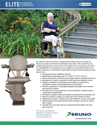 Lifeway-Bruno Elite Outdoor Curved Stair Lift Brochure preview image