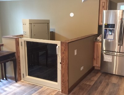 indoor platform lift installed by Lifeway Mobility