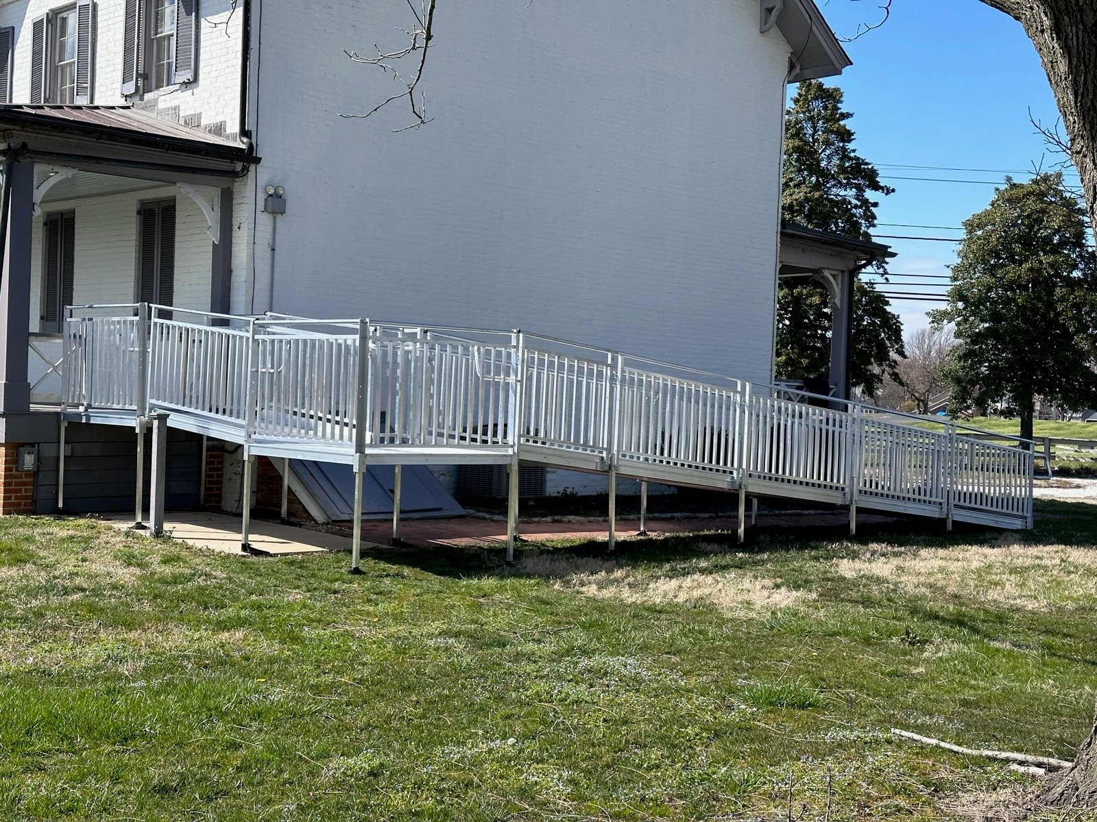 wheelchair ramp with vertical guards installed by Lifeway Mobility