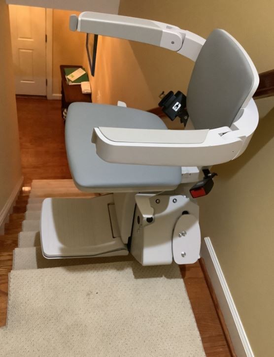 Bruno Elan stairlift in Baltimore installed by Lifeway Mobility