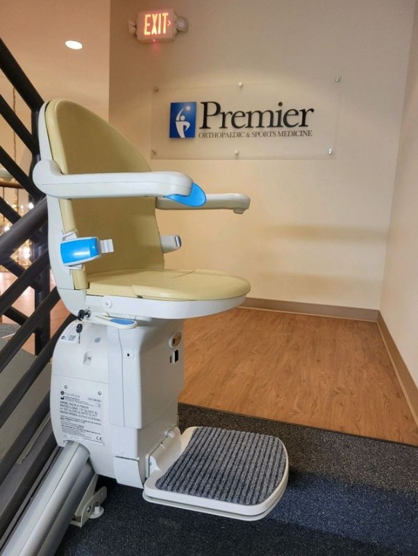 commercial stairlift installed in Orthopedic facility in Malvern Pennsylvania by Lifeway Mobility