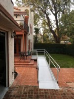 Aluminum wheelchair ramp installed in San Francisco by Lifeway Mobility
