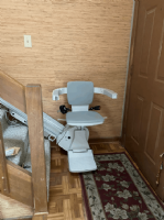 Bruno Elan stairlift installed in home in Indianapolis