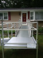 EZ ACCESS aluminum ramp installed for home access by Lifeway Mobility