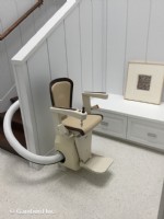 Handicare Freecurve curved stairlift installed in Irvine CA