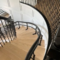 Harmar Helix curved stairlift rail installed by Lifeway Mobility