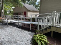 aluminum ramp installed by Lifeway Mobility for beautiful home in Philadelphia