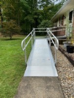 aluminum wheelchair ramp in New Haven installed by Lifeway Mobility