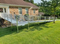 aluminum wheelchair ramp installed in Gastonia North Carolina by Lifeway Mobility