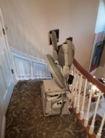 curved stair lift installed in Northbrook IL by Lifeway Mobility