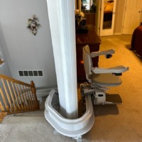 curved stairlift 180 park position in Abington MD from Lifeway Mobility
