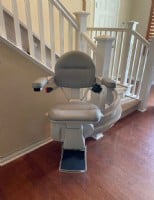 custom curved stair lift installed in Moorpark CA by Lifeway Mobility