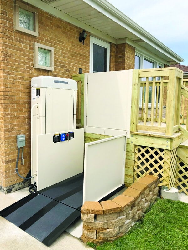 Harmar Highlander II Outdoor Vertical Platform Lift Lifeway Mobility