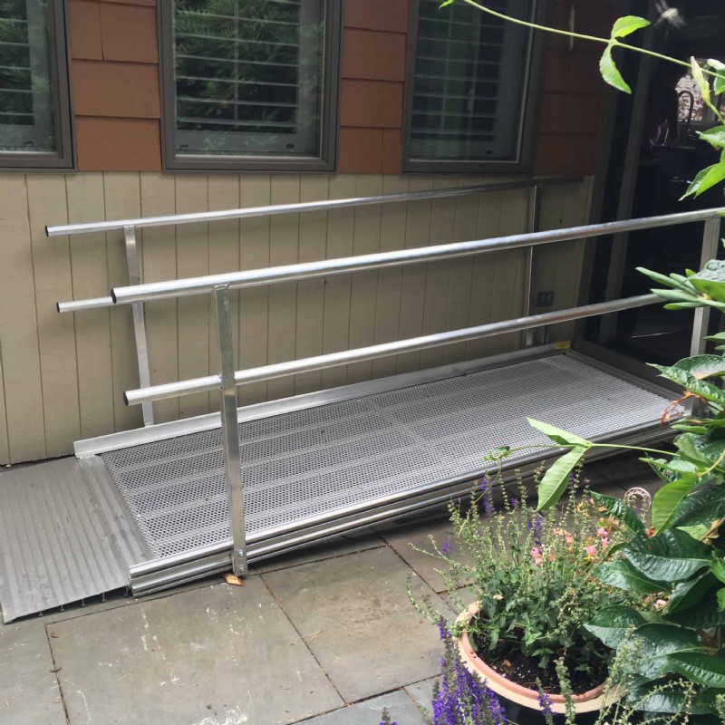 portable aluminum wheelchair ramp outdoor